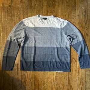 RW & CO Crew-Neck Sweater - Blues & White